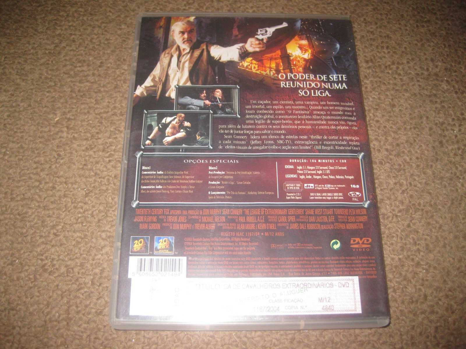 "Liga de Cavalheiros Extraordinários" com Sean Connery/Edição 2 DVDs