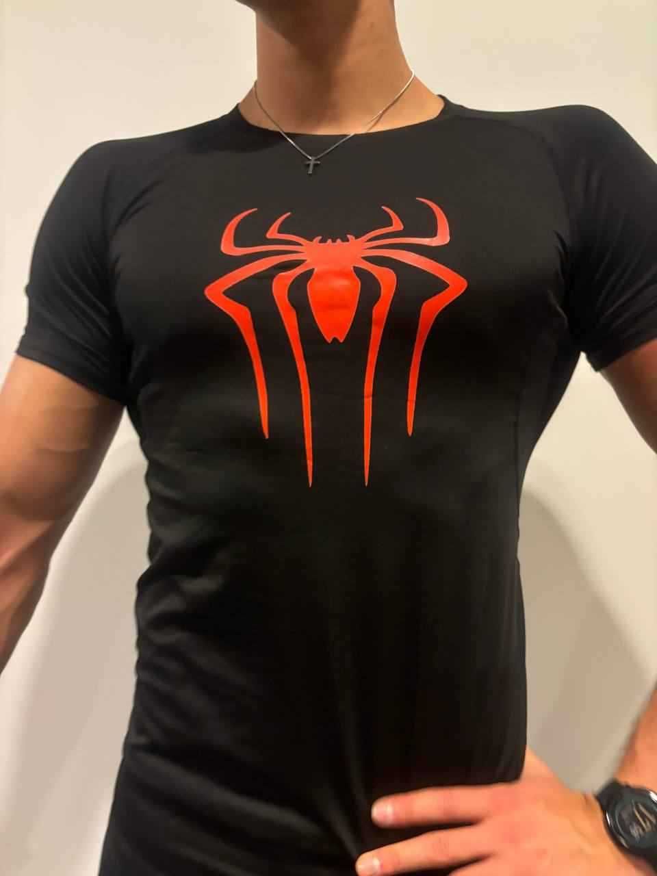 Koszulka Spiderman na siłownię, do biegania, sportowa.