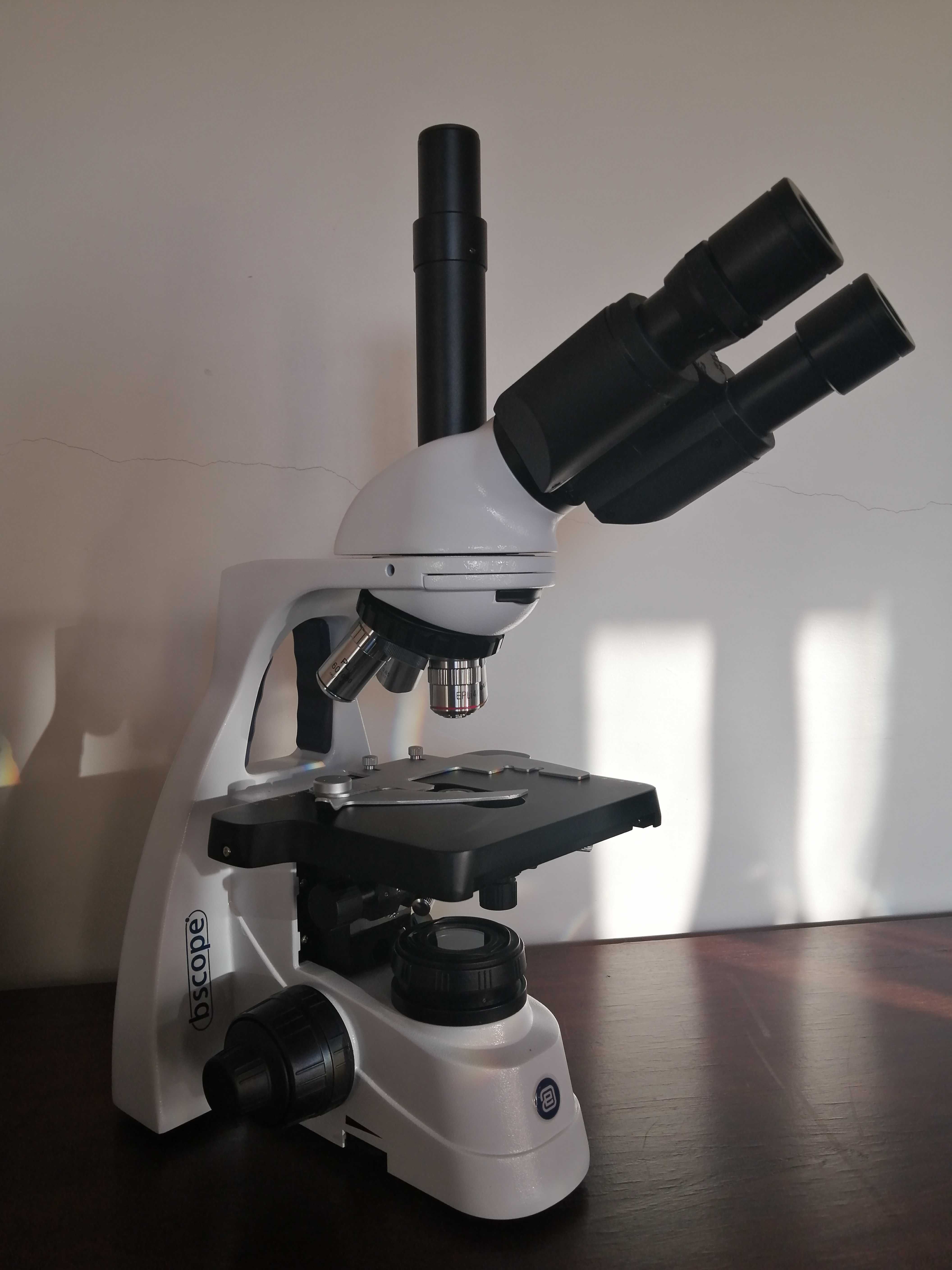 Conjunto de Microscópio Trinocular Euromex bScope – Excelente Estado!