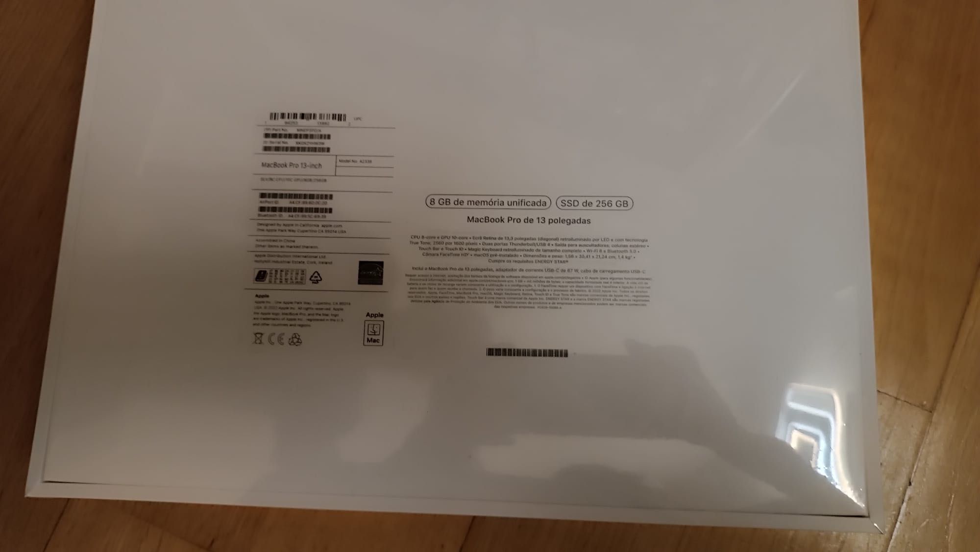 MacBook Pro 13’ 256GB Novo (na embalagem selada)