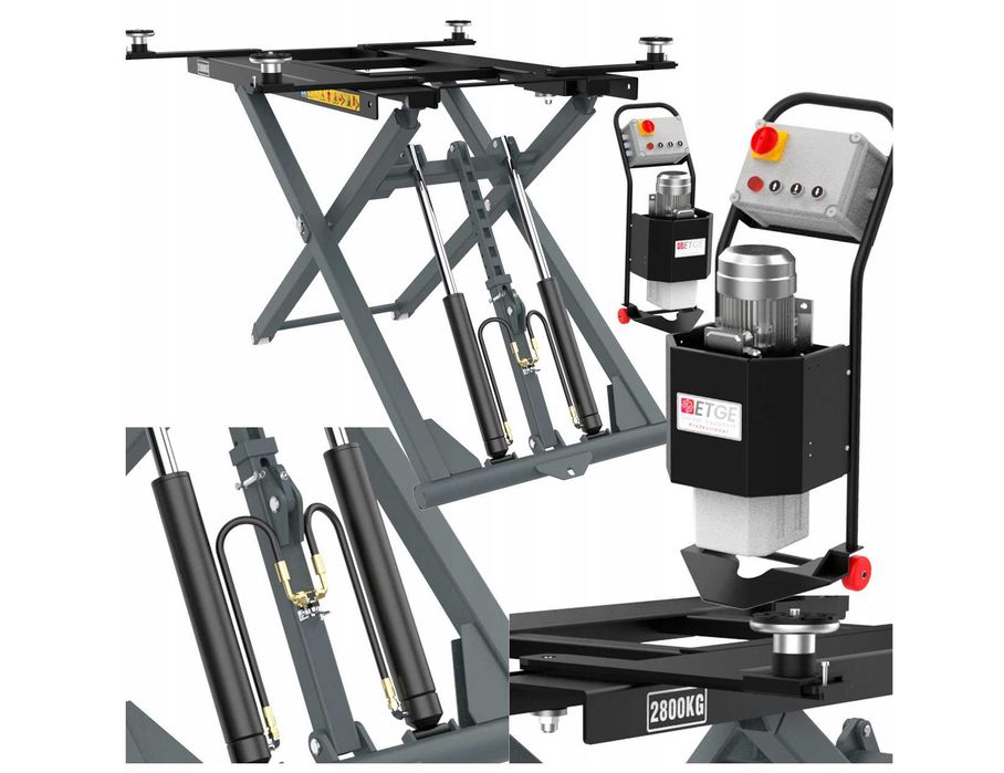 Podnośnik Nożycowy Samochodowy Mobilny 2800KG DARMOWA DOSTAWA CAŁA PL