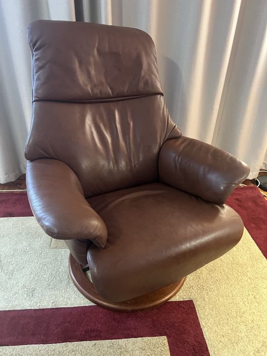 Шкіряне Крісло Реклайнер з Данії Натуральна шкіра
