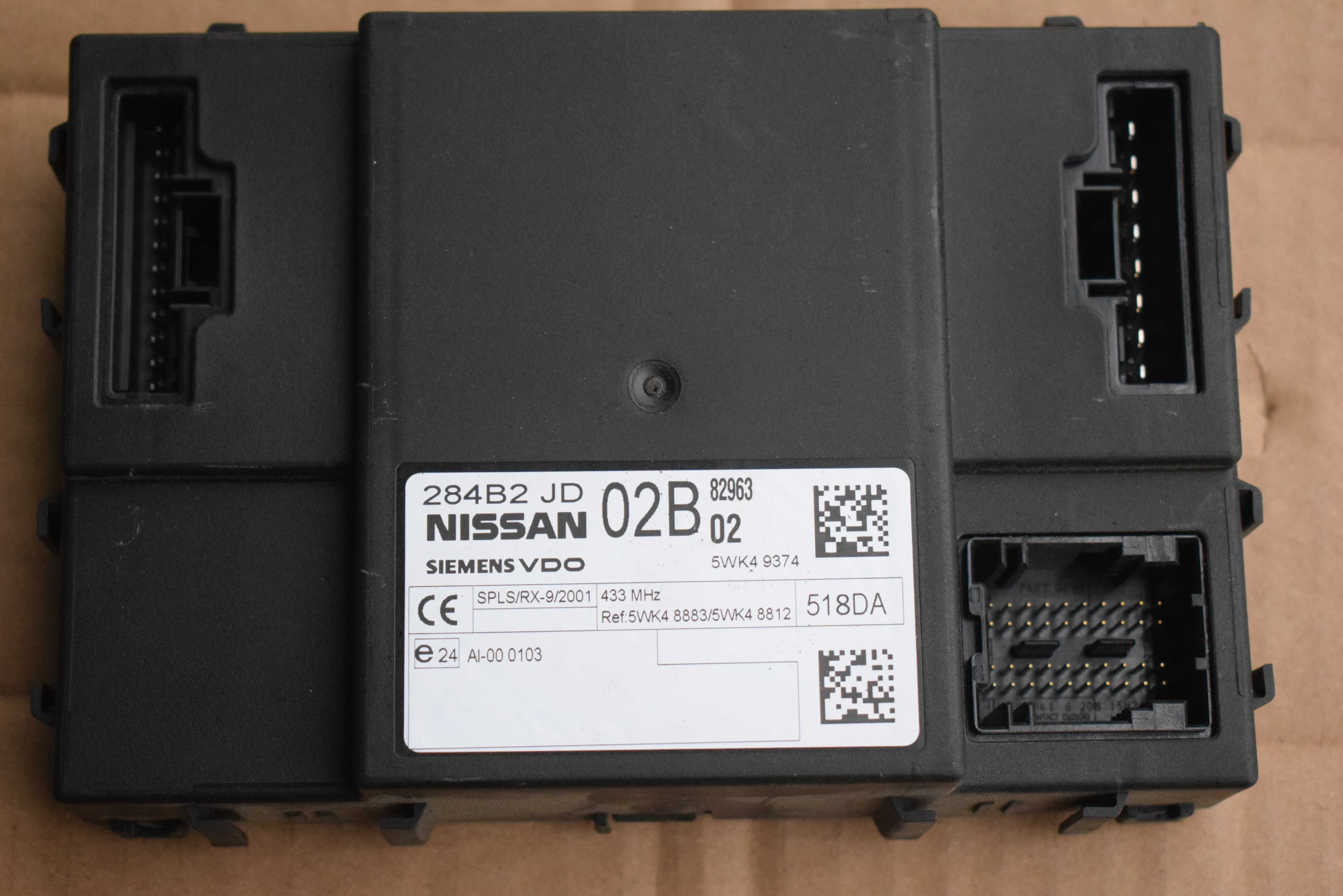 moduł komfortu  NISSAN QASHQAI 06-14r. 284B2JD02B