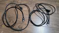 2x kabel HDMI - HDMI (1x płaski + kątowy/płaski) High Speed 2m + 2m