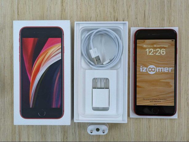 /10028/ iPhone SE 2020 64GB Red Neverlock Обмін Розстрочка Гарантія