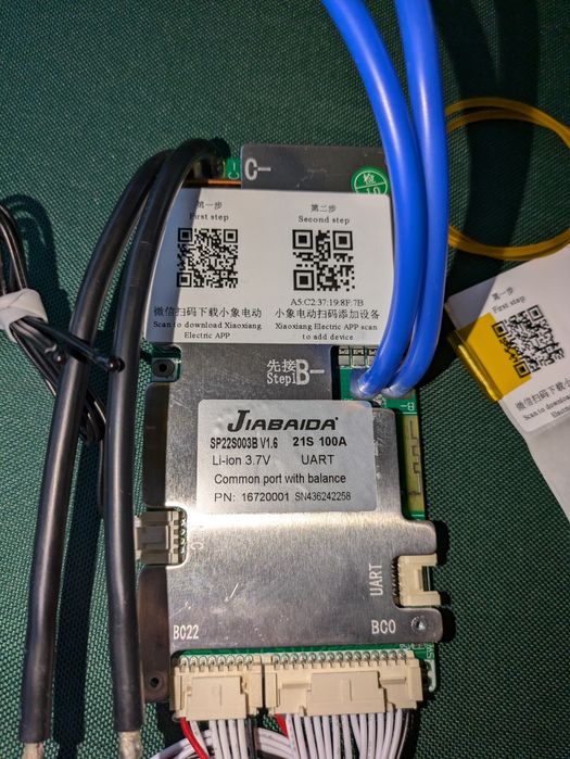 JBD Smart BMS 6-21 Li ion 100A Peak-200A Jiabaida