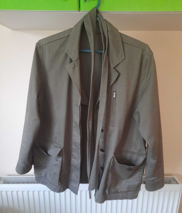 Пальто/куртка в новому стані без пошкоджень (сіро-зелений)