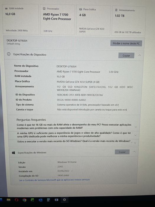 Desktop nox gaming + monitor