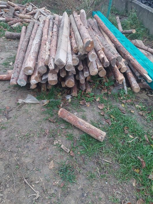 Stemple  budowlane żerdzie słupki ogrodzeniowe Transport