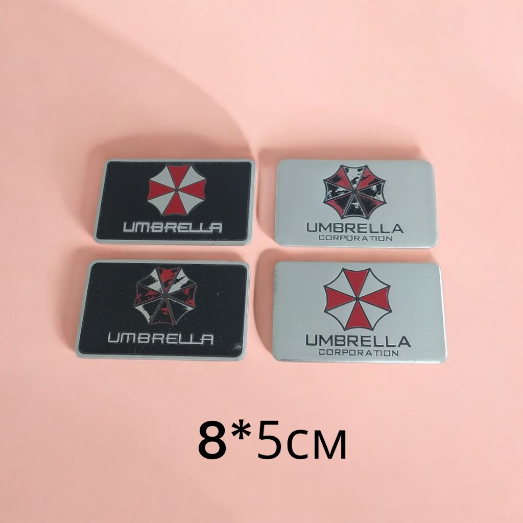 Об'ємна наклейка Umbrella Corporation 3D Емблема значок resident evil