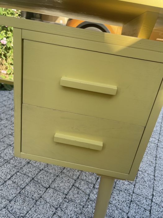 Biurko żółte woodszczęścia Miza drewno