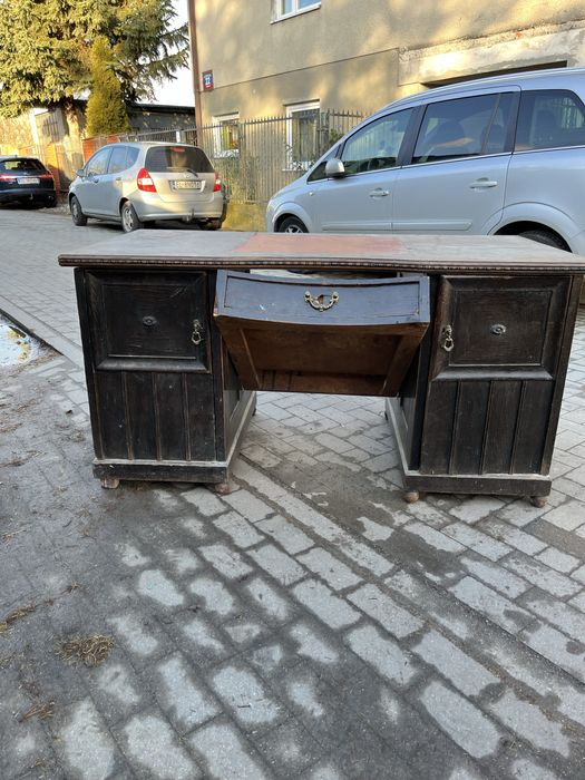 Biurko z litego drewna dębowego