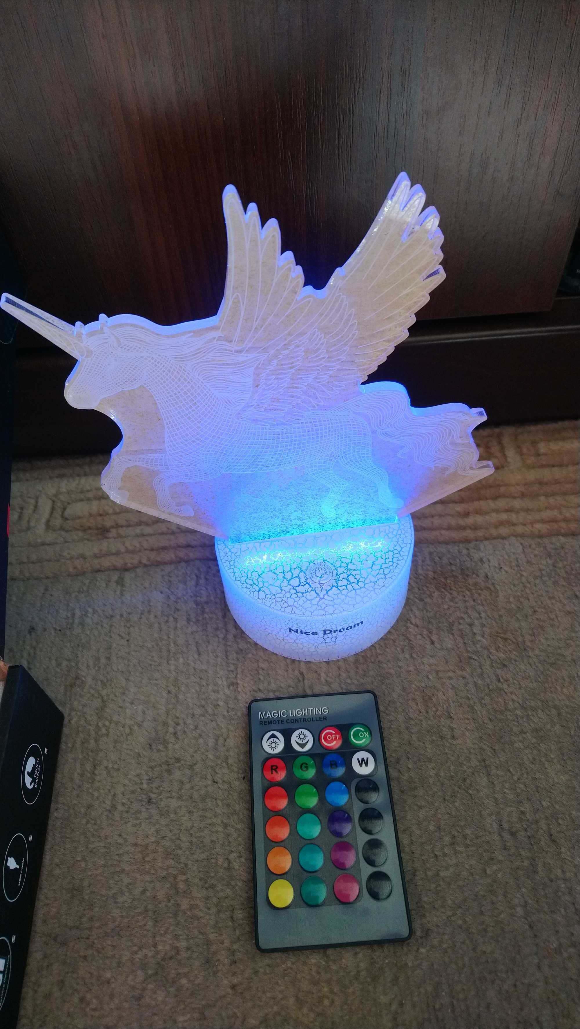 Lampka 3D do pokoju dziecinnego z motywem DINOZAURÓW
