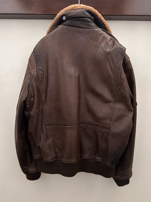 Brązowa kurtka skórzana pilotka Ochnik dywizjon 303 r. S