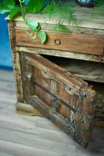 komoda antyczne drzwi szafka drewniana kolonialna egzotyczna