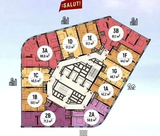 Продам СУПЕР 1кімнатну  квартиру ЖК Salut