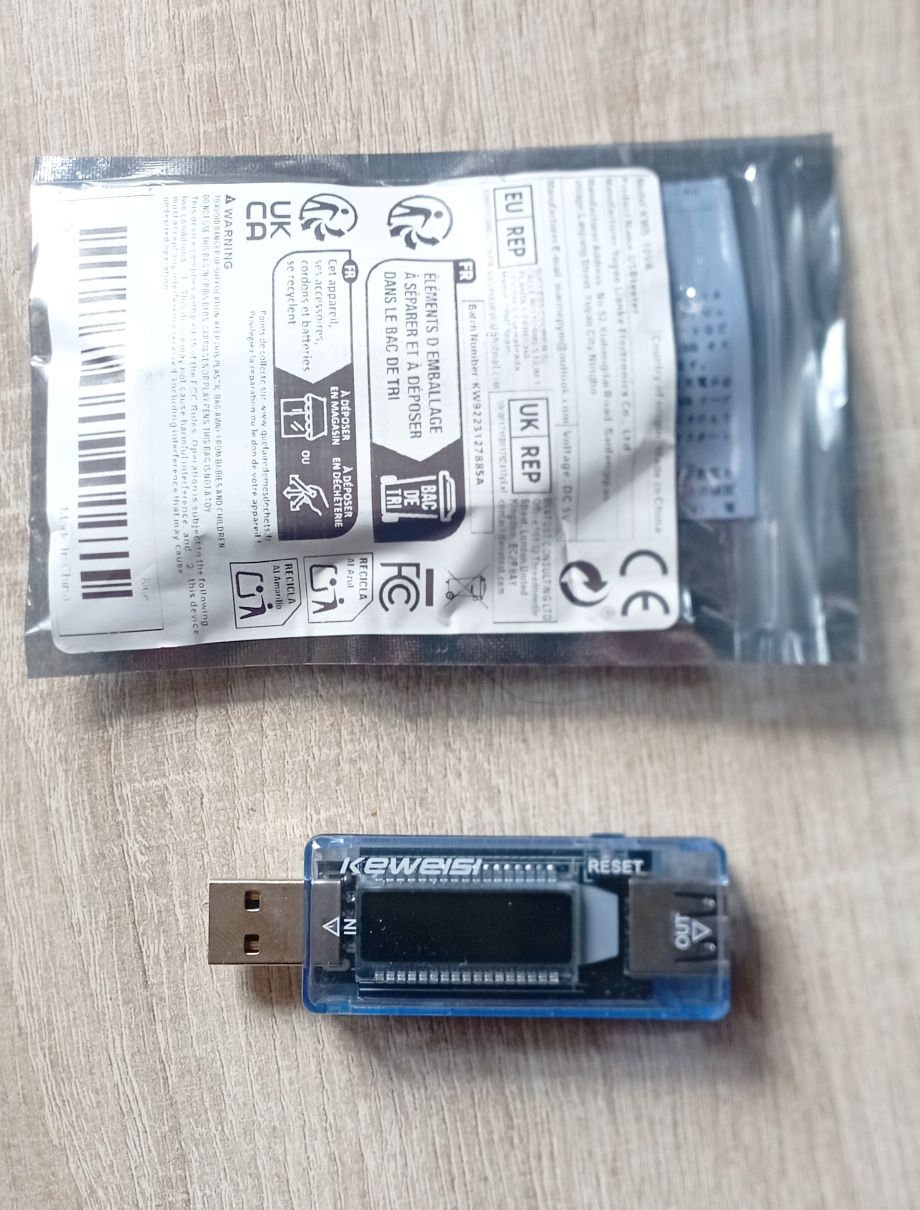 Tester miernik prądu napięcia mocy usb
