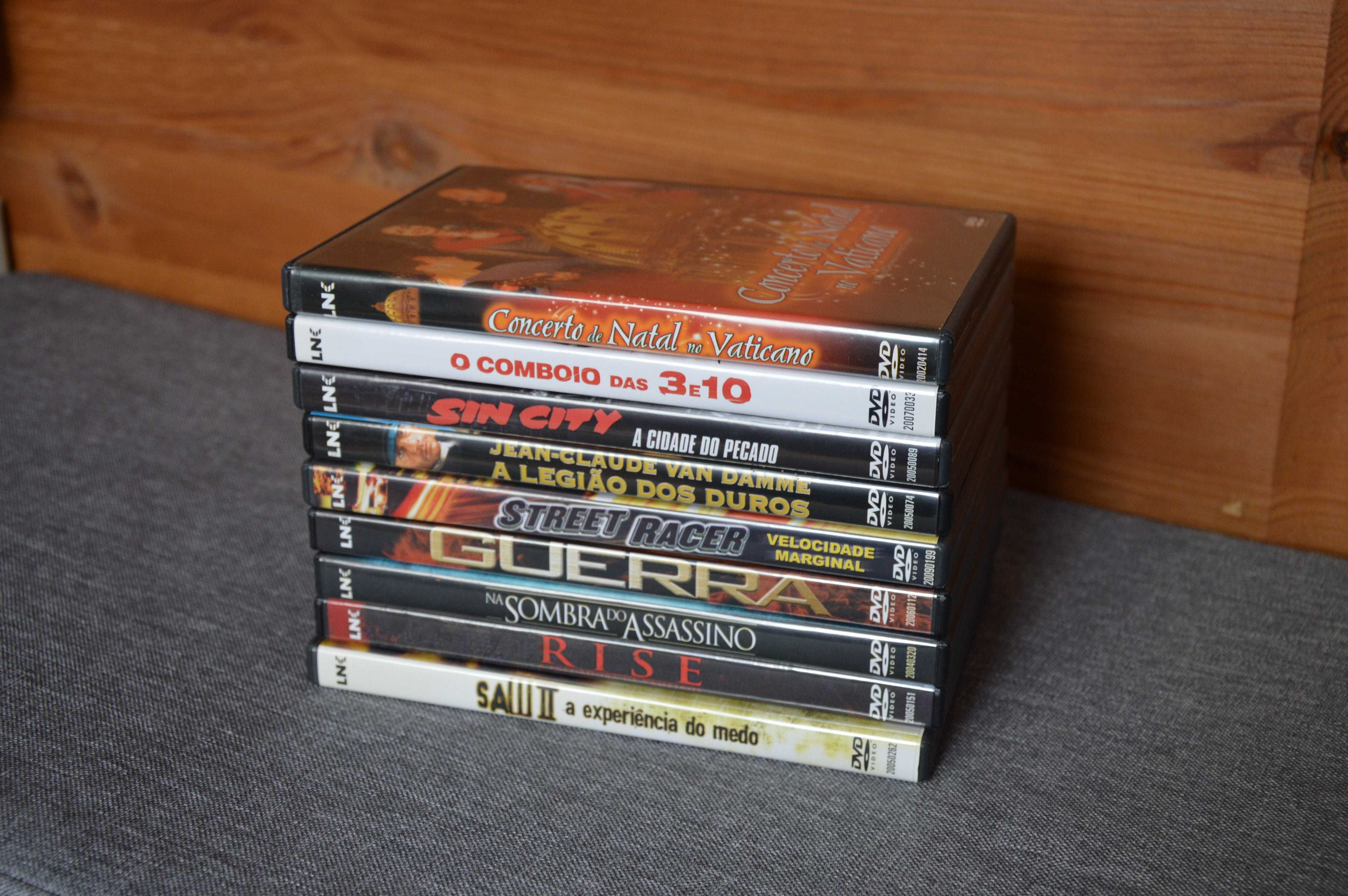 Conjunto de 9 filmes em CD