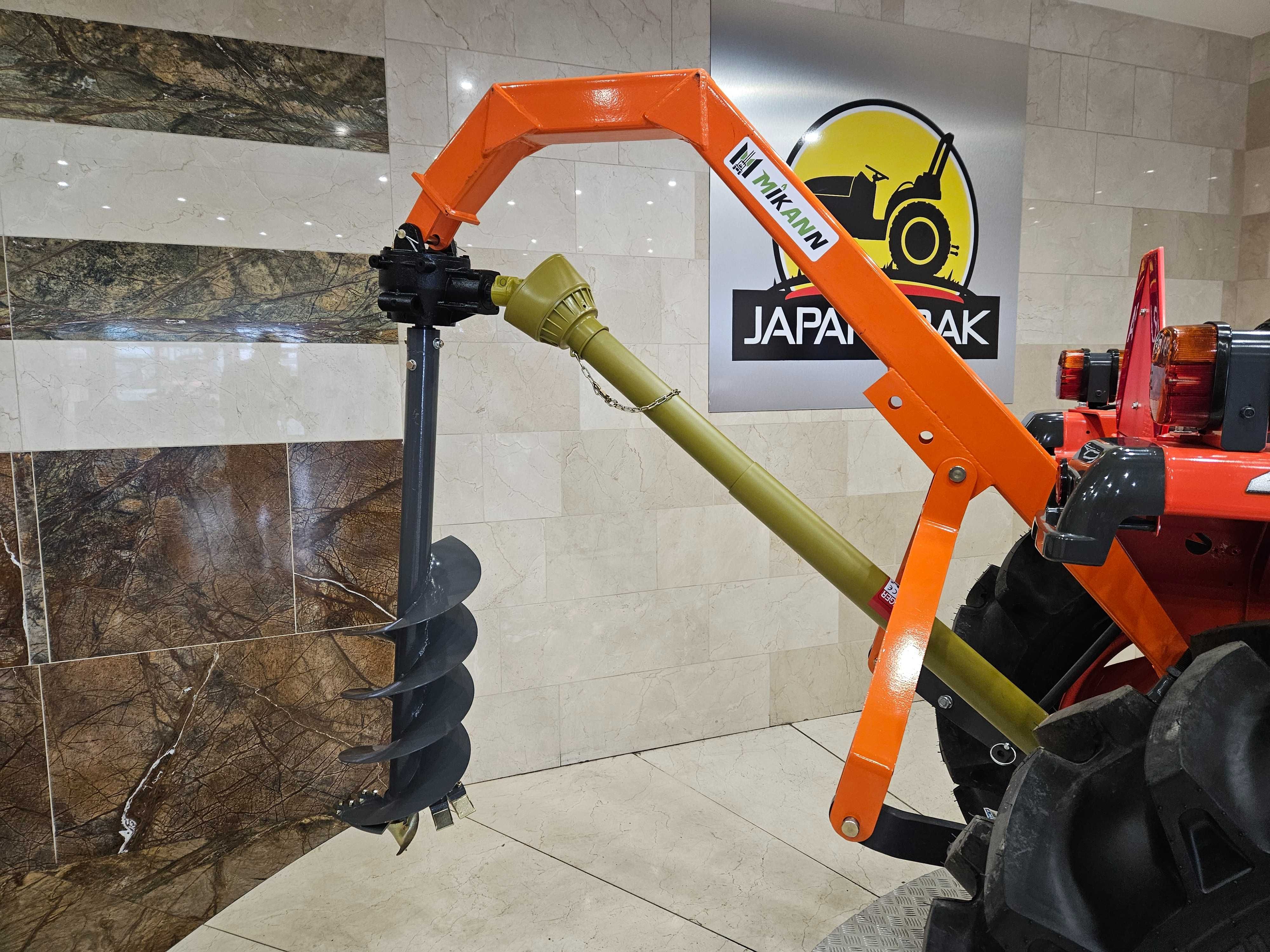 Wiertnica do miniciągnika, różne wiertła, PD-12, MIKANN, JAPAN TRAK