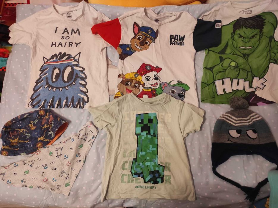 Paka+GRATISY 116cm ubran dla chlopca uzywane