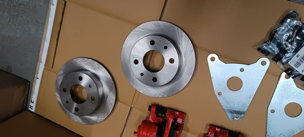 Fiat 126p hamulce tarczowe kompletny zestaw do przeróbki przednie