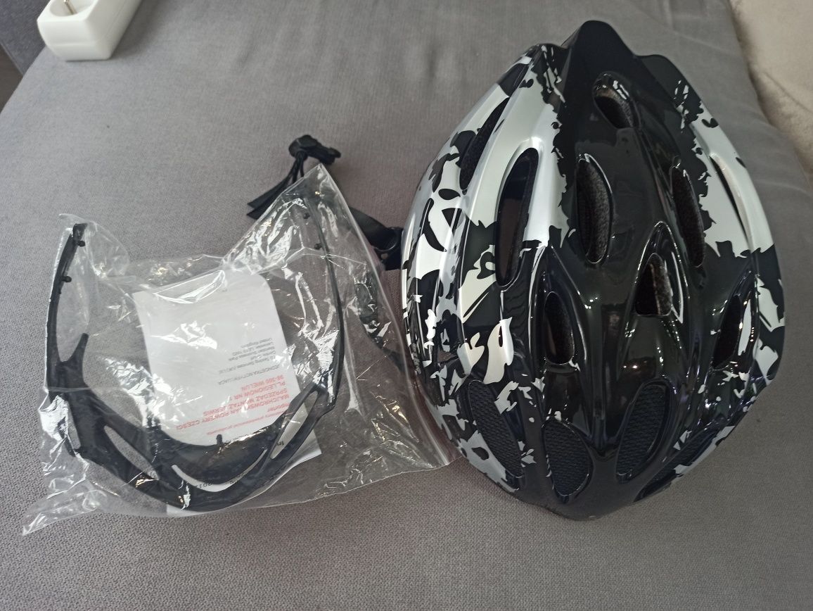 Kask rowerowy NOWY roz M 55-58 atest