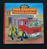 Busy fire station A lift-the-flap learning book książka z okienkami