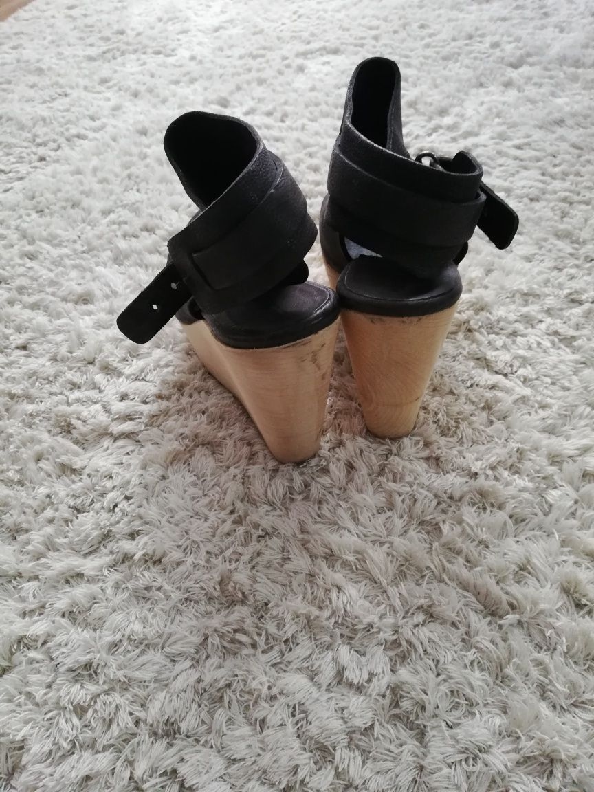 Allsaints Buty renomowanej marki AllSaints skórzane w rozmiarze 38.