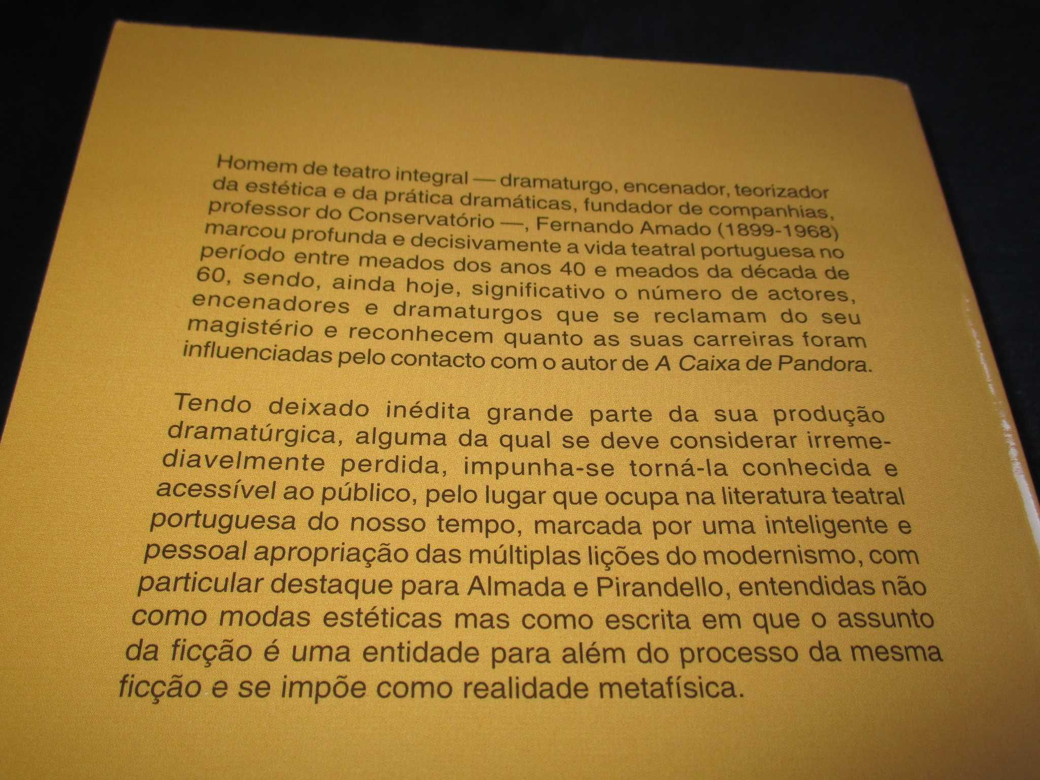 Livro Peças de Teatro Fernando Amado