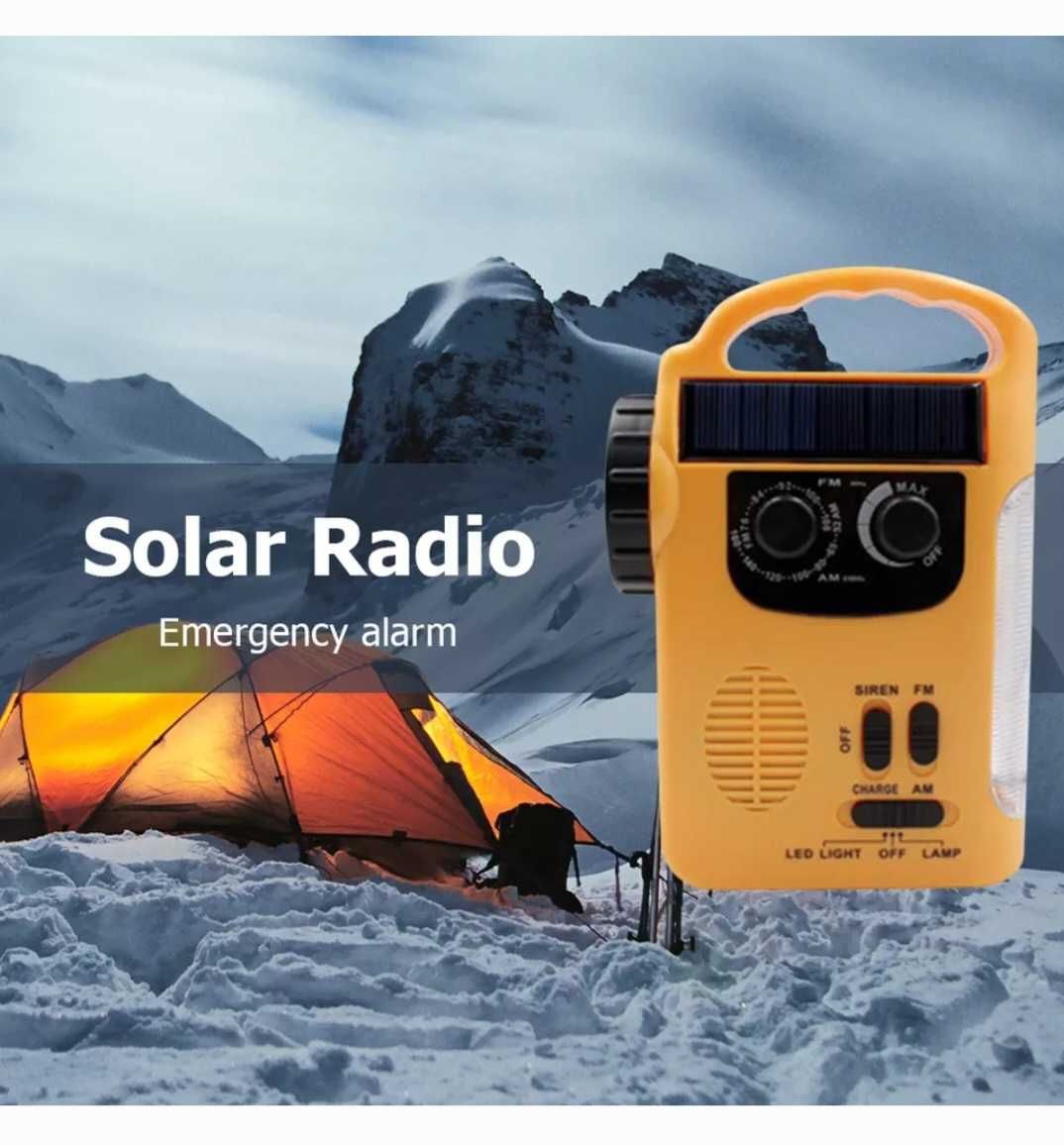 Ліхтар-радіо dynamo-solar-batteries
