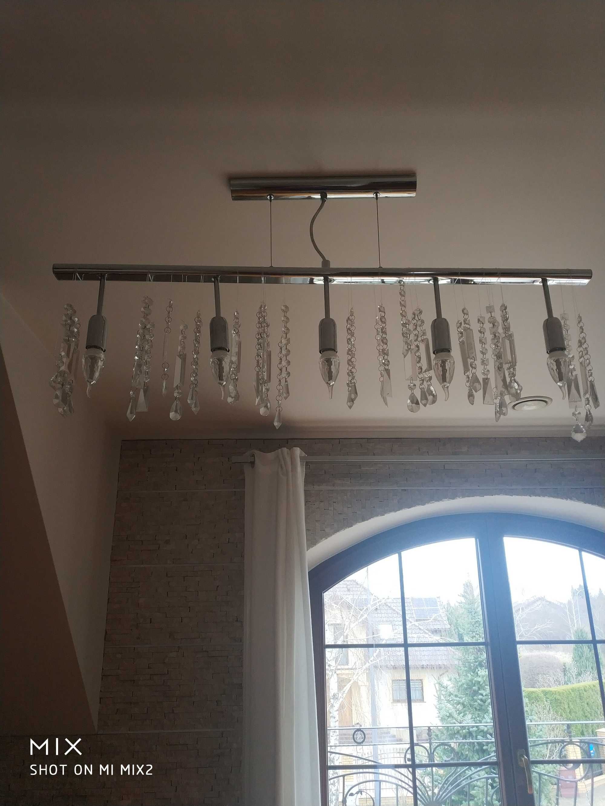Żyrandol , kolor srebrny