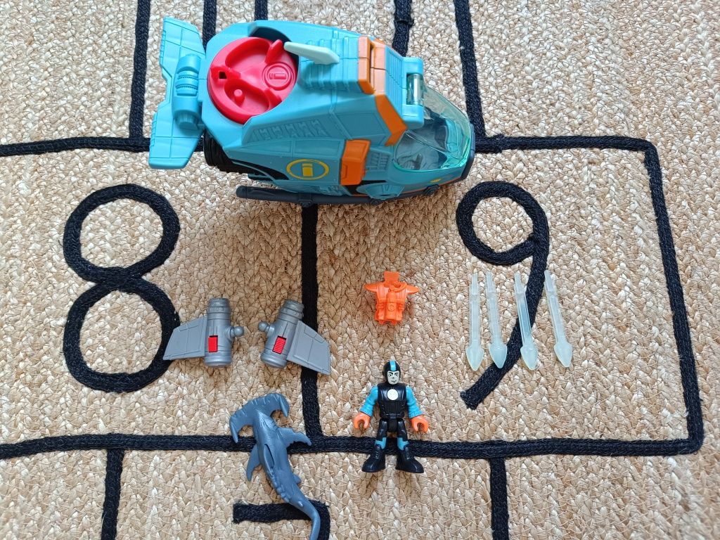 Imaginext łódź podwodna rekin torpedy GKG80