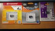 Карта памяти Micro на 4 и 8 GB