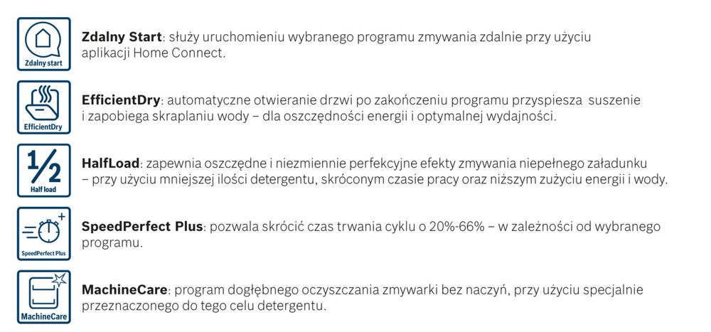 Zmywarka Bosch 60cm Automatyczne otwieranie drzwi WiFi szuflada na szt