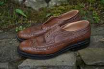 Samuel Windsor brązowe męskie półbuty buty brogues UK 43 44 9 UK