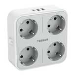 Gniazdko Ścienne Tessan Ts-302-De-C