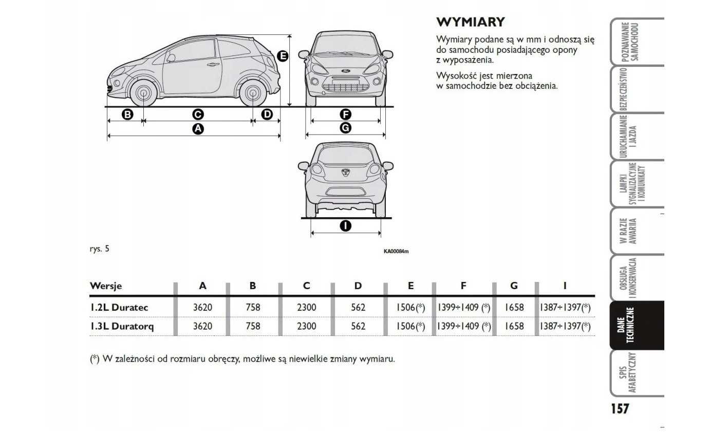 FORD Ka II Polska Instrukcja obsługi samochodu 2008/2016