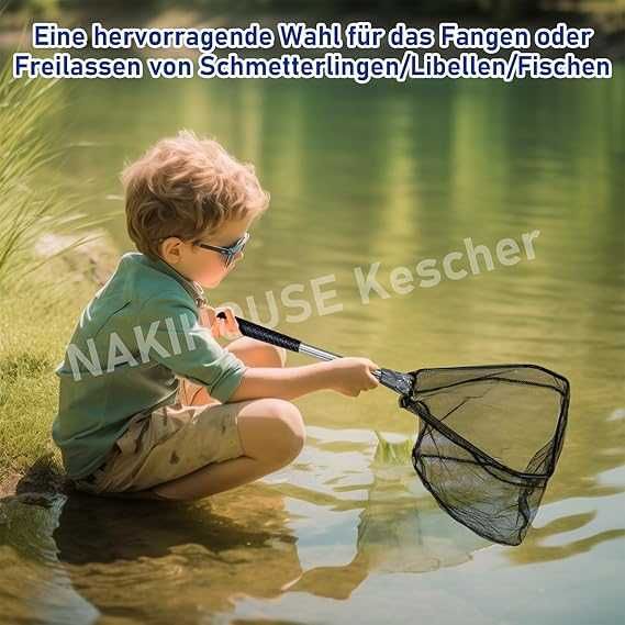 Teleskopowy podbierak siatka rybacka 55cm