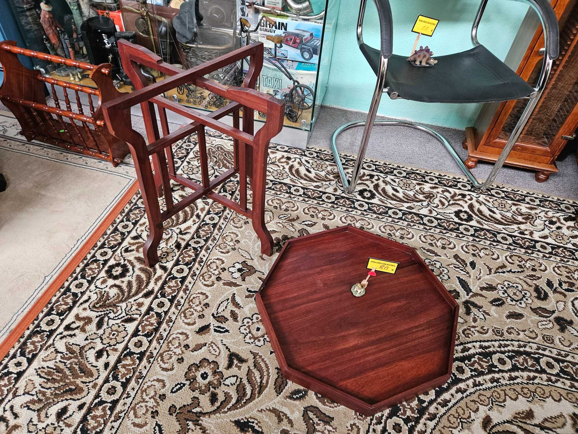 Mesa de centro em madeira com tampo amovível - óptimo