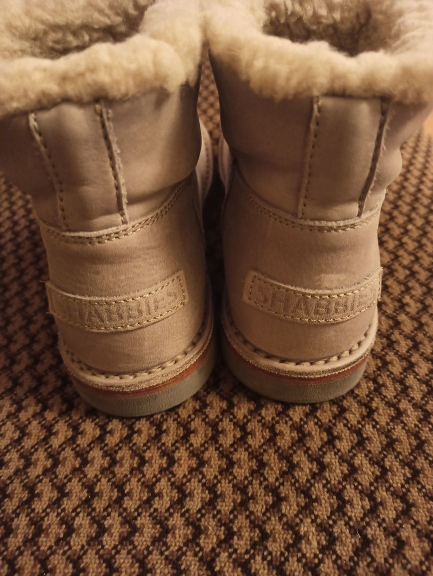 Shabbies amsterdam Botki buty wełna wełniane 37