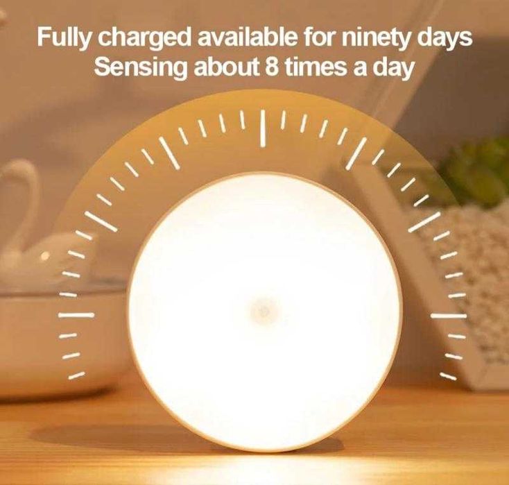 Світильник, нічник з акумулятором та датчиком руху