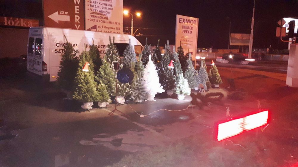 choinka sztuczna SLIM polski producent stoisko firmowe OKAZJA