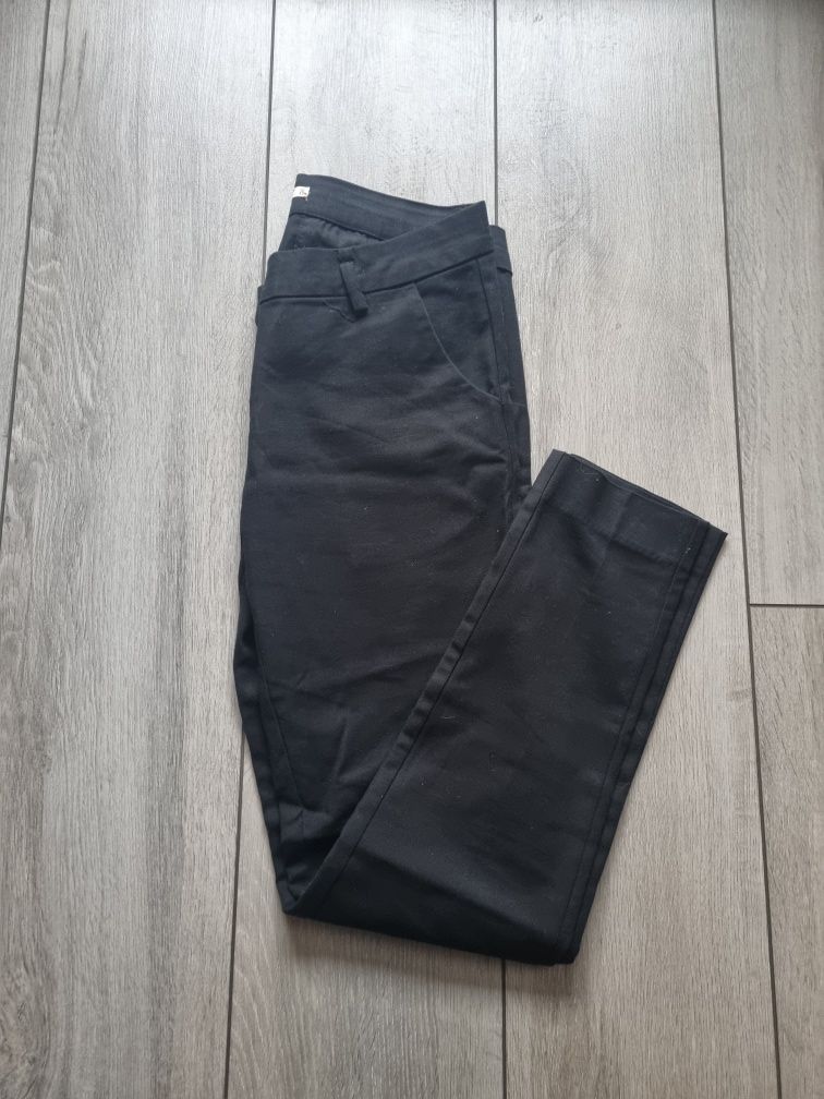 Czarne garniturowe spodnie damskie xs