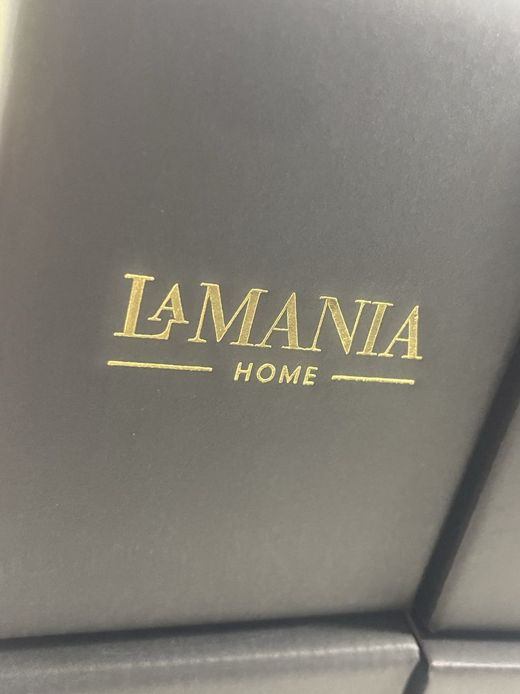 Pudełka La Mania 6 szt czarne logowane