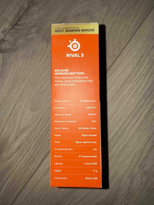 SteelSeries Rival 3 – NOWA, nieodpakowana, idealna dla graczy!