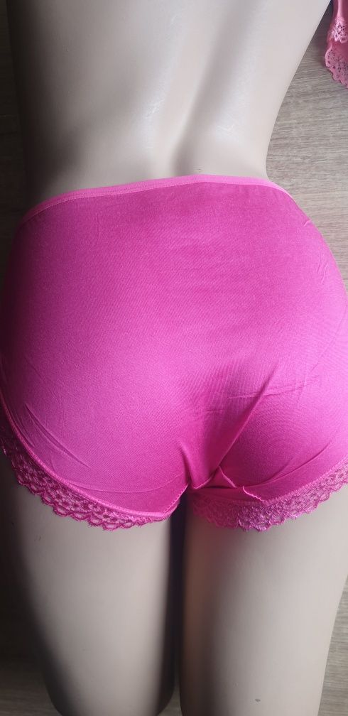 6×bambusowe Damskie majtki figi z koronką 2/3XL, wyższy stan