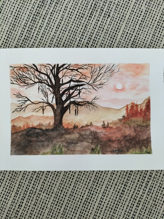 Obraz wiedźmin - "Velen, drzewo wisielców"