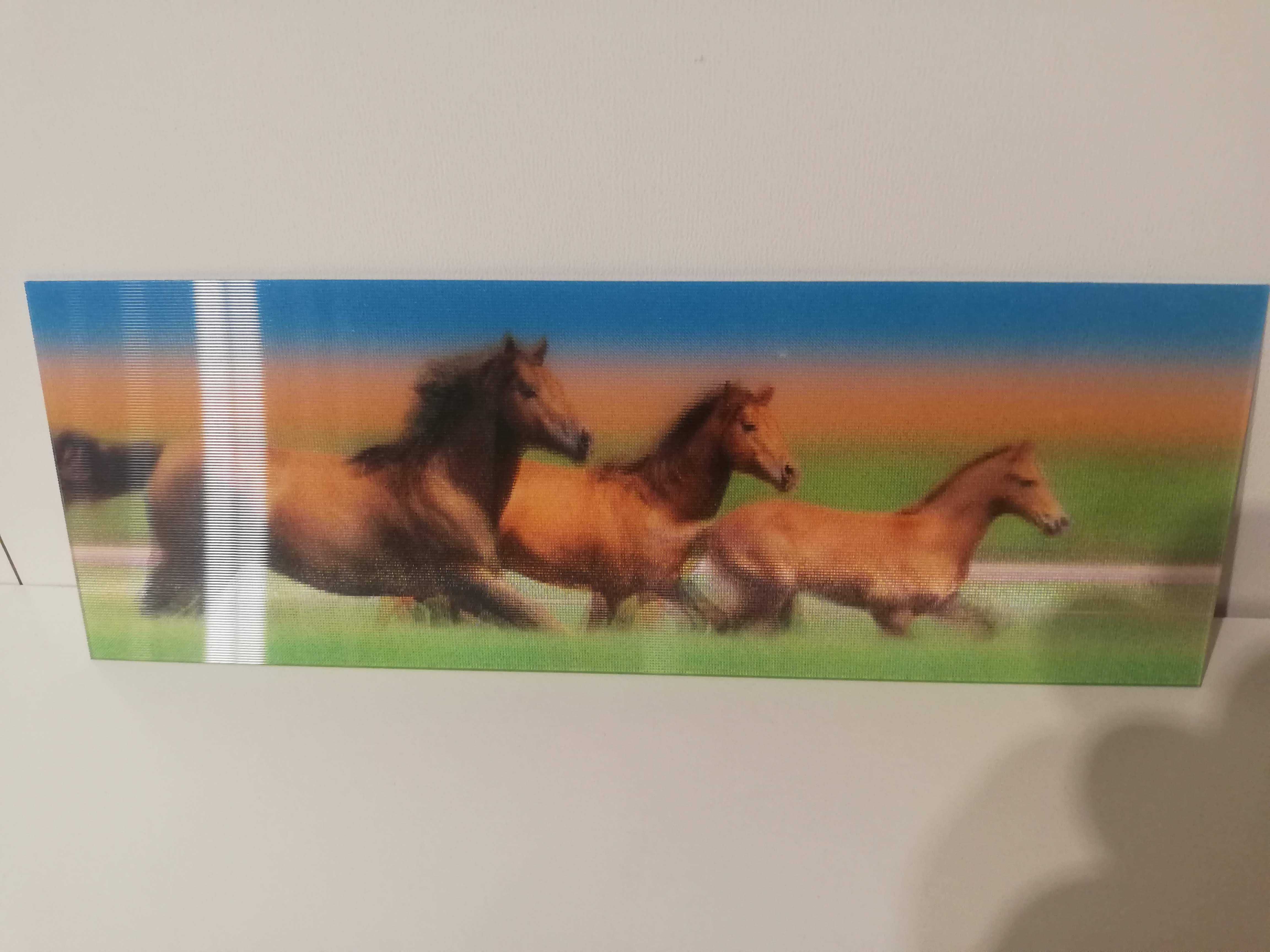 Linijka/ zakładka do książki 3D Galopujące konie
