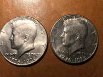 USA - amerykańskie monety HALF DOLLAR 1977 - 1976 - pakiet 2 sztuk