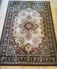 brązowo - kremowy dywan, 160 x 220
